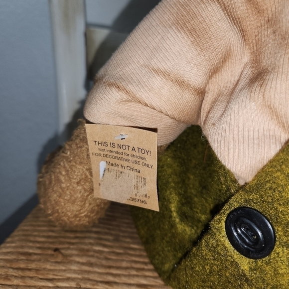 Hearthside Coll. Mr. Grn Jeans Bear Deco. Plush 🧸 - Picture 4 of 10
